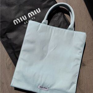 Miu Miu Baby Blue Beauty Tote bag